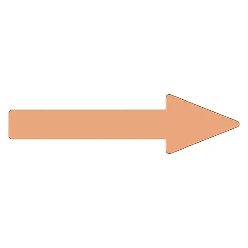 61-3408-85 Direction Indication Sticker For Identifying Tube -> (Pale Orange) Arrow Sticker 49 193149