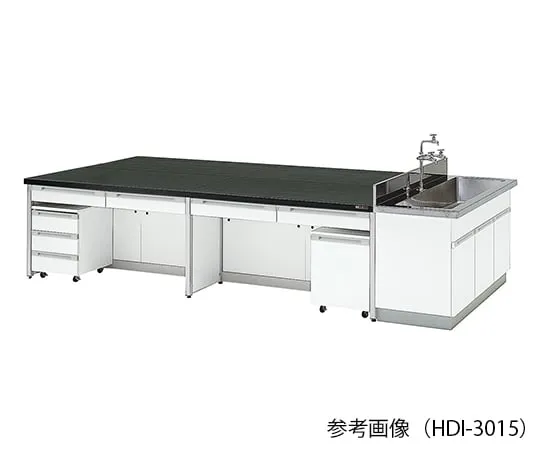 3-7856-01 Laboratory center bench Frame Type (2400 x 1200 x 800mm) HDI-2412