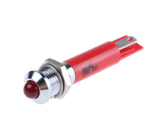 63-4586-37 RS PRO Red Flashing LED Indicator, 12 V dc, 8mm Mounting Hole Size, Solder Tab Termination 208-453