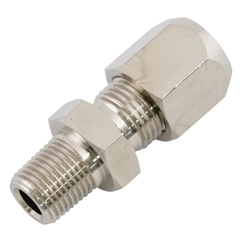 3-8886-01 Brass Ring Fitting Half Union φ6mm R 1/8 IVL-UC-1101R-BS