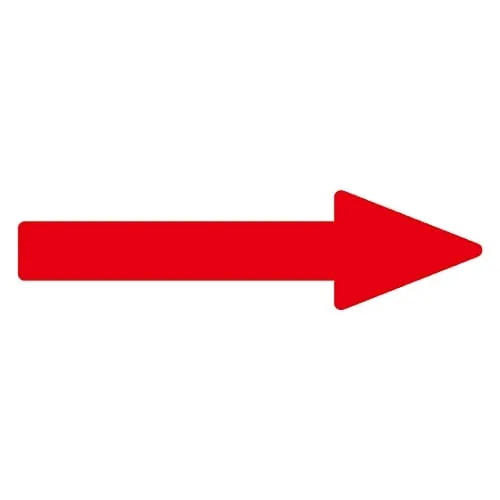 61-3408-72 Direction Indication Sticker For Identifying Tube -> (Red) Arrow Sticker 81 193581