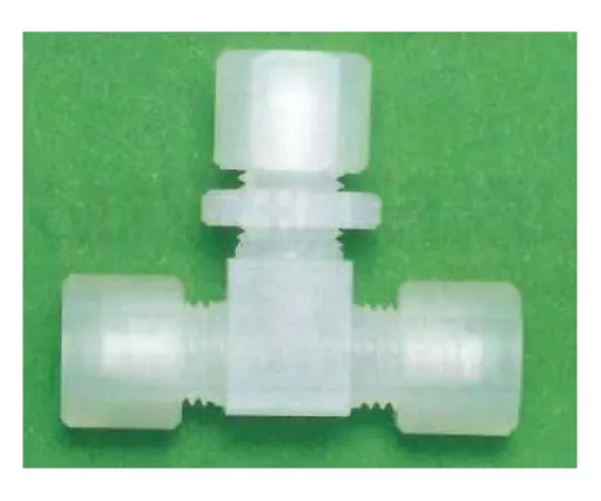 62-7077-87　［Discontinued］Neoflon RUSL Cleaning Mini Joint T Type 2φ 00U-100-01　00U-100-01