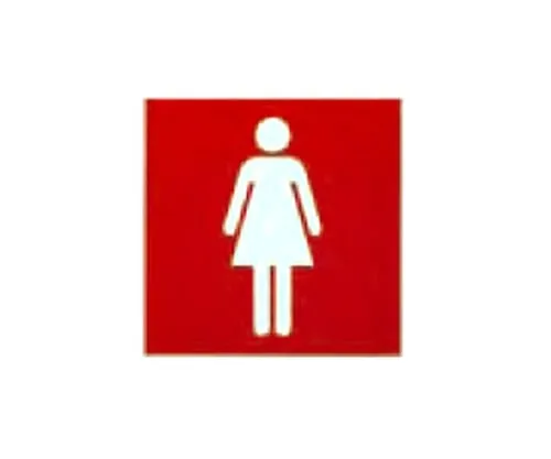 61-7399-54 Character Seal Woman Mark 152mm Square CL1520-2