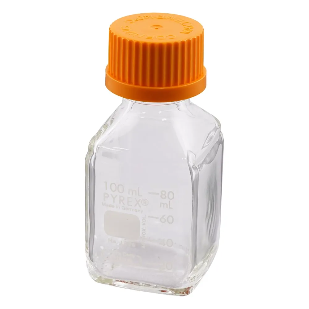 2-1956-01 Medium Bottle Square (PYREX(R)) 100mL 1396-100