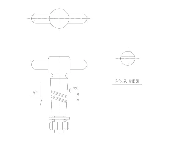 62-2120-65 PTFE One-Way Two-Way Stopper Closed PTFE Stopper 2116-20T