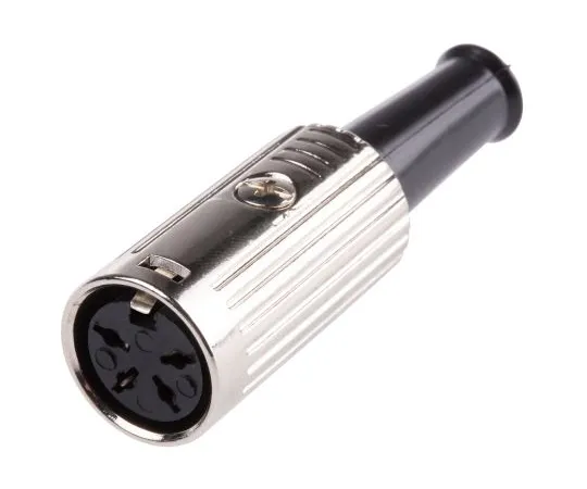 63-4634-48 RS PRO 4 Pole Din Socket, 1A, 100 V ac, Push Lock 491-194