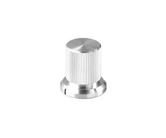 63-3146-77 Knob PHI. 20 Silver (Aluminum) with Indicator Line for Shaft Diameter PHI.6 K-11