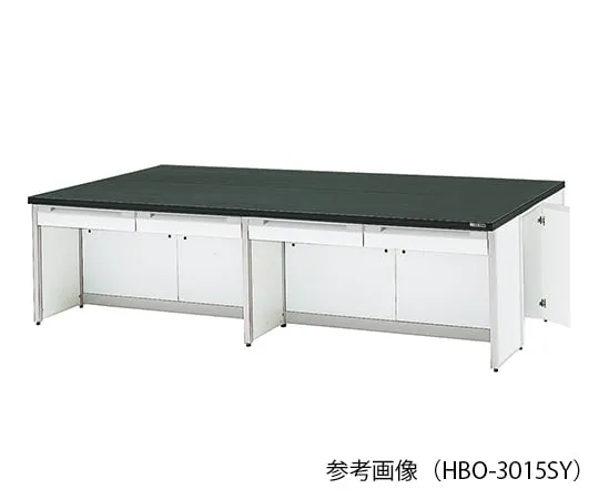 3-7762-01 Laboratory center bench (Frame type with storage space) 1800 × 1500 × 800mm HBO-1815SY
