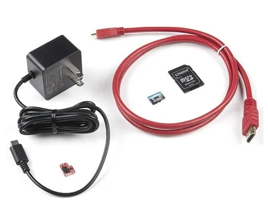 67-0424-57 SparkFun Raspberry Pi 4 Basic Kit - Without Raspberry Pi KIT-17237