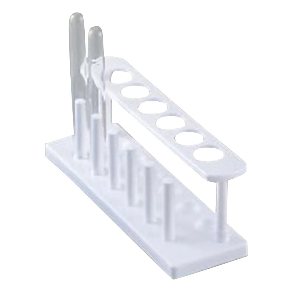 4-2464-02 Test Tube Rack with Bar (Made of PP) Vertical 235 x 75 x 90 mm -