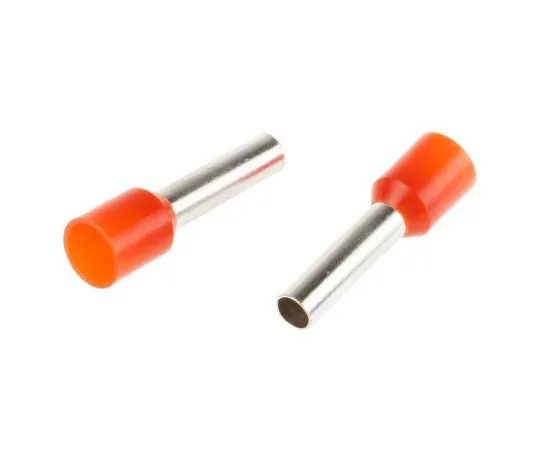 63-4627-90 RS PRO Insulated Crimp Bootlace Ferrule, 12mm Pin Length, 3.2mm Pin Diameter, 4mm² Wire Size, Orange 458-730