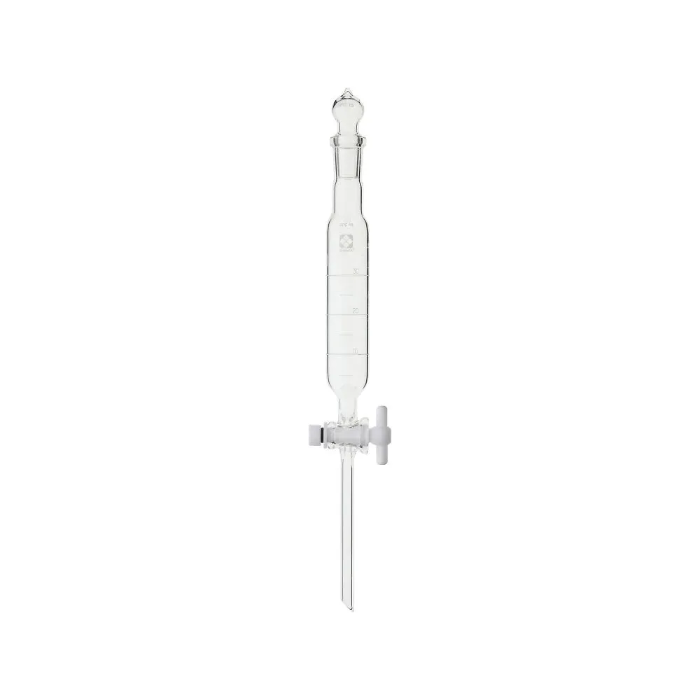 61-4417-21 Separatory Funnel Cylindrical with PTFE Cock with Scale 30mL 030250-30