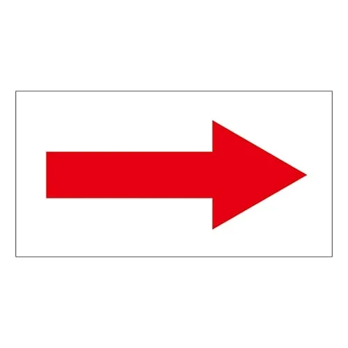 61-3408-40 Direction Indication Sticker For Identifying Tube -> (Red) Arrow Sticker 93 193093
