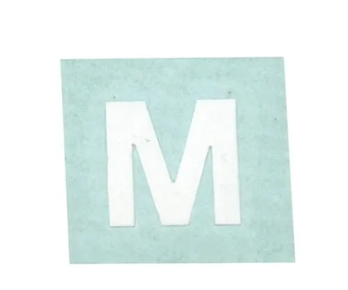 61-7397-54 Character Seal M White 15mm CL15W-M