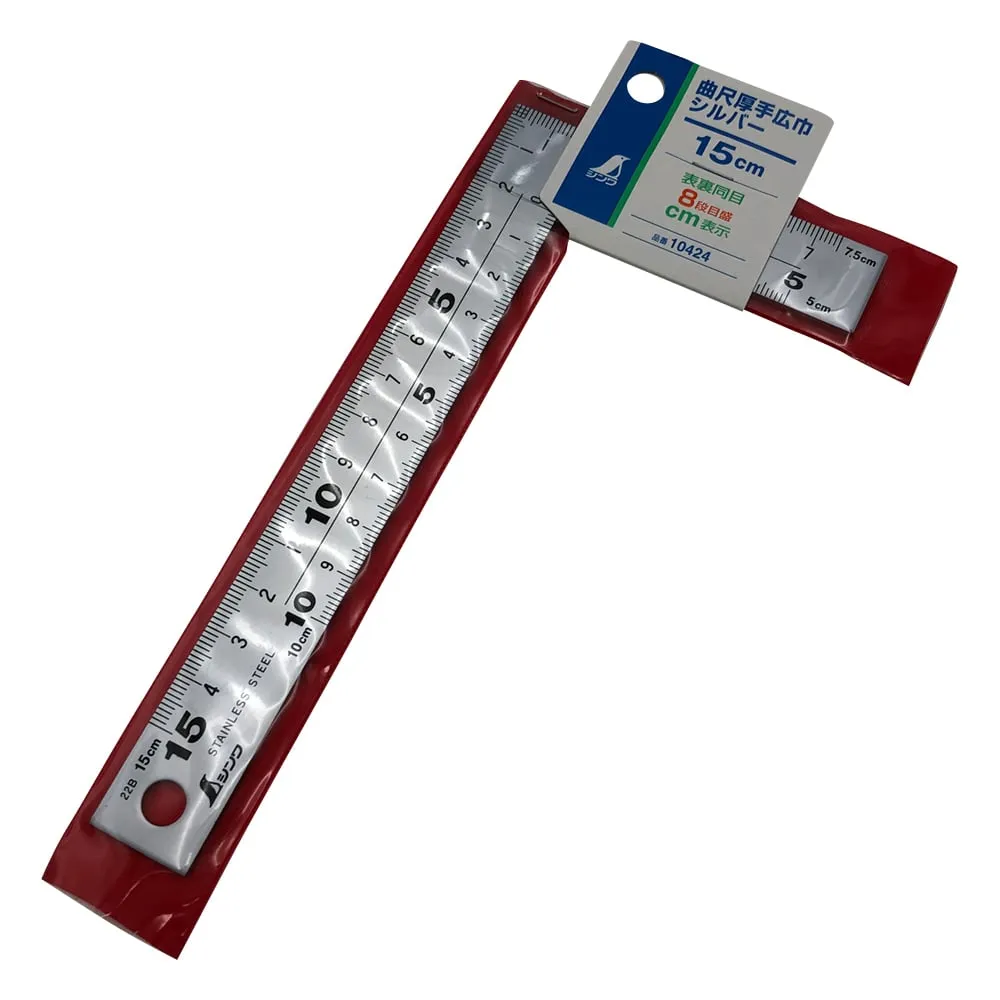 3-7360-01 Carpenter's Square Scale (Thick & Wide type) 15cm 10424