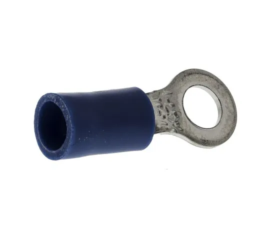 63-4641-63 RS PRO Insulated Ring Terminal, M4 Stud Size, 1.5mm² to 2.5mm² Wire Size, Blue 534-581