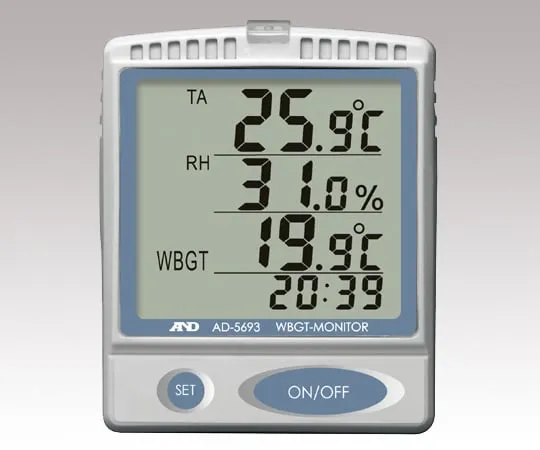 1-9293-02-57 Heatstroke Indices Monitor (Wall Hanging/tabletop Type) with Chinese Cablibration Certificate AD-5693