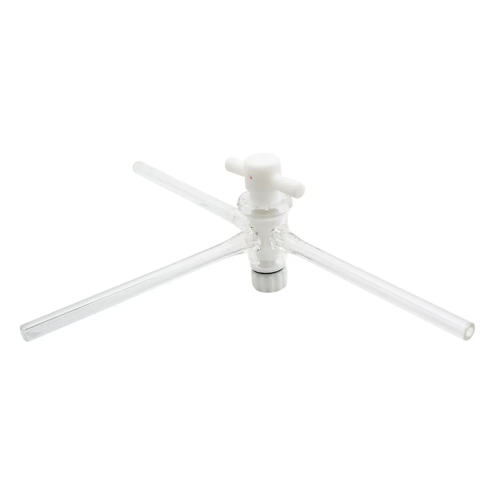 7-288-05 Three-Way Cock With Plug (Pyrex(R) Glass Tube) 3.5 x 6