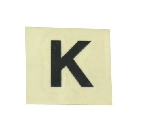 61-7398-02 Character Seal Black K 15mm CL15B-K