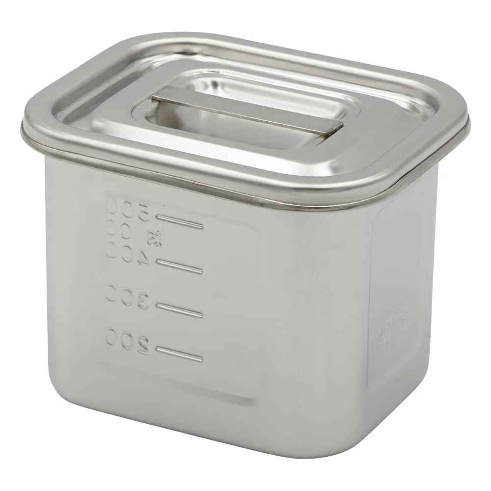 4-1006-01 Square Calibrated Pot 0.6L 10