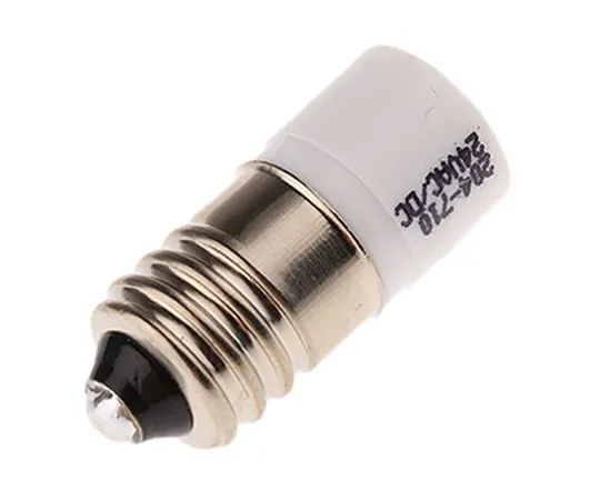 63-4585-32 LED Reflector Bulb, E10, White, Single Chip, 10mm dia., 24V ac/dc 204-710