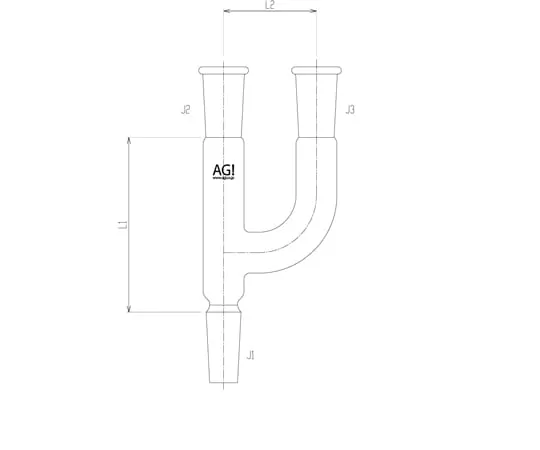 65-1838-32 U-shaped Connecting Tube 15/20 2556-1M