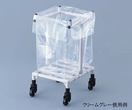 3-4783-01　［Discontinued］Garbage Cart Cream Gray 384 x 453 x 722mm