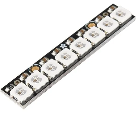 67-0420-80　［Discontinued］NeoPixel Stick - 8×WS2812 5050 RGB LED　COM-12661