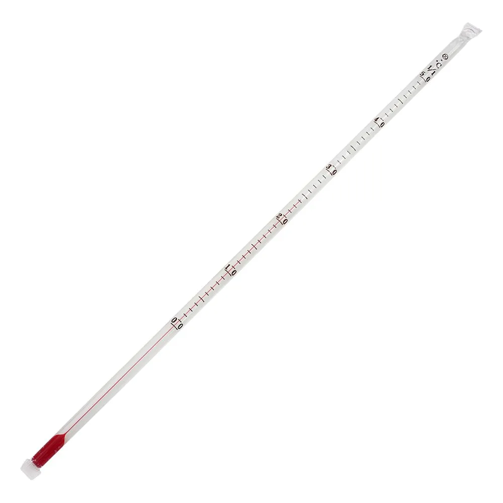 1-8277-01-56 Fluororesin coating Thermometer 0 ~ 50℃ Alcohol with English Calibration Certificate JC-2211