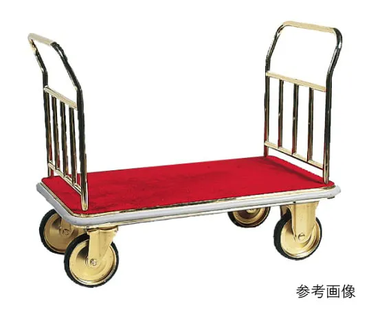 62-1621-52 Brass Large Baggage Cart with Double-Handed Handle 850 mm Ivory SH-60D