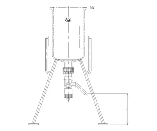 62-2116-27 Stand for Reaction Vessel 3982-1000