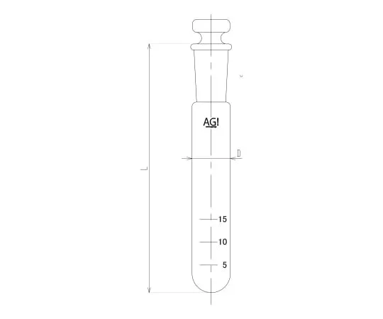 64-9048-76 Doctor Test Tube Φ 23 4714-15