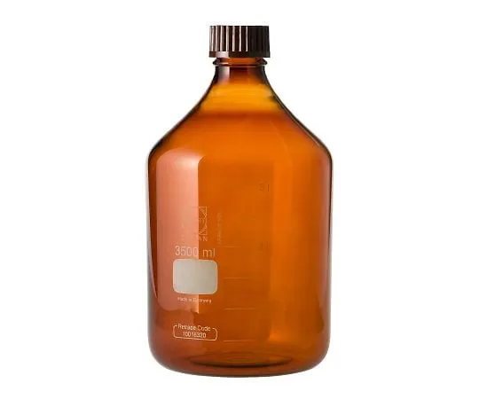 61-4411-55 Screw Cap Bottle (Medium Bottle) Amber with Red Cap 3.5L 017210-35001