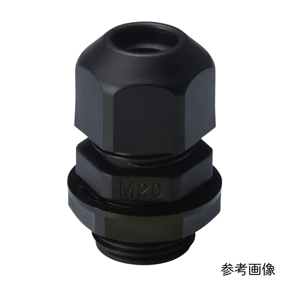 3-994-20 M Screw Cable Gland (RM Type) Black 100 Pieces RM10L-6B-P