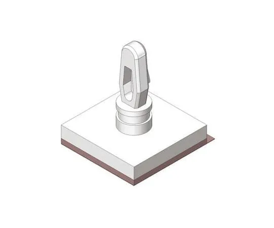 63-4752-33 LCBSBM-10-01A-RT, 15.9mm High Nylon PCB Support for 3.18mm PCB Hole, 12.7 x 12.7mm Base LCBSBM-10-01A-RT