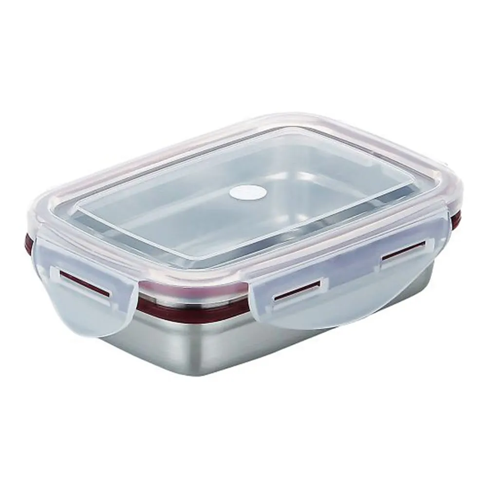 3-8850-01 Stainless Steel Square Container (Lock Type) 350mL No.3