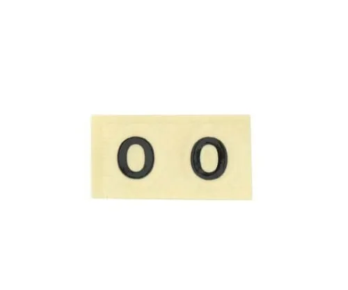 61-7397-22 Character Seal 0 Black 10mm CL10B-0