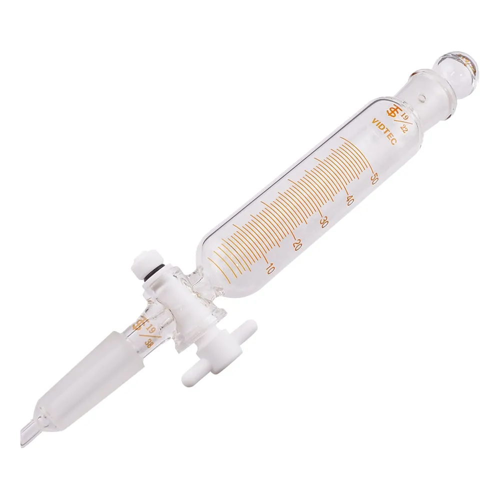 3-9613-01 Drip Funnel (Teflon (R) Cock With Scale) 50mL Regular Sliding 2153/01/01