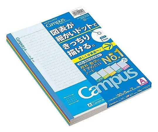 61-0576-29 Learning Notebook 5 Colors Pack (Easy To Draw Charts) ノ-F3CAKX5