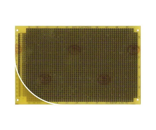 63-4844-92　［Discontinued］RE319-LF, Single Sided DIN 41617 C Matrix Board FR4 with 37 x 55 1mm Holes, 2.54 x 2.54mm Pitch, 160 x 100 x 1.5mm　RE319-LF