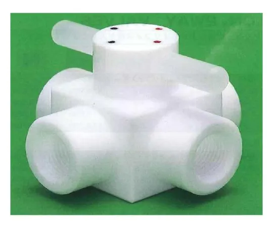 62-7083-81 USL-PTFE Female 4-Way Cock Press Fit Type PT 1/4 00U-163-01N 00U-163-01N