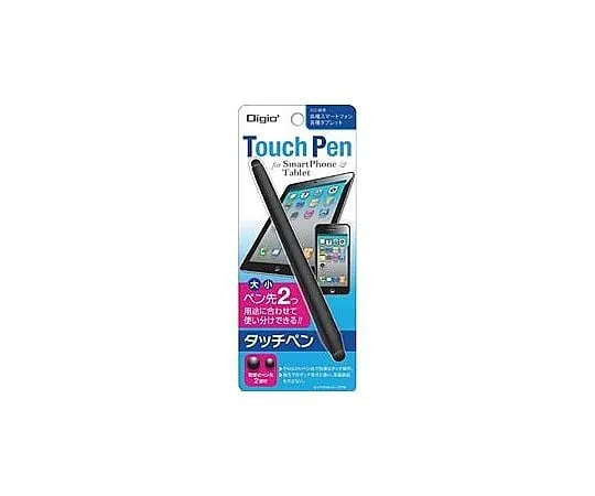 67-7766-13 Touch Pen Twin Head Type Replaceable Pen Tip x 2 Black ECTP-02BK