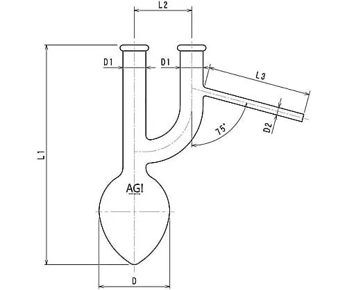 61-3629-96 Hohen Claisen Flask 100mL 3330-100