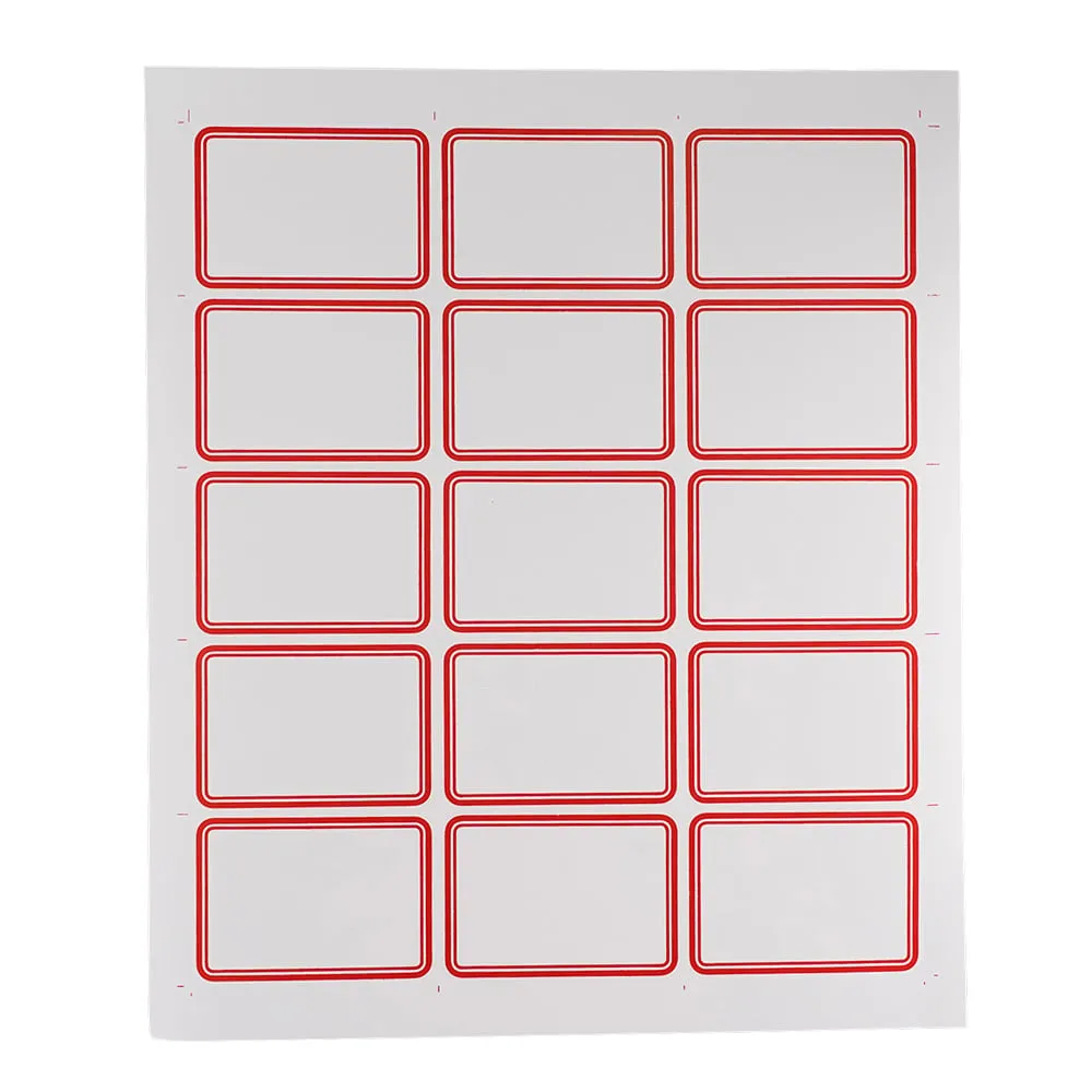 6-703-03 Label Red Large Size 135 Pieces