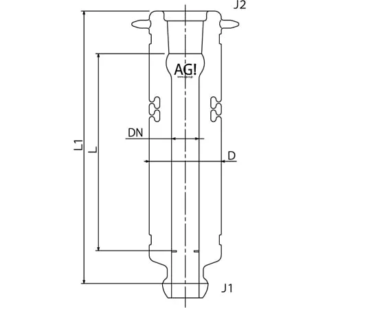 65-1838-85 Vacuum Jacket Filled Top Plate Reception/Plating/With Slit 500 mm 3508-30-500-J6L-P