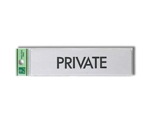 61-7400-74 PRIVATE 160mm x 40mm x 1mm Stainless Steel Hair Line FS181-10