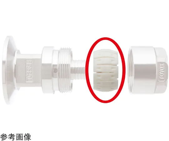 65-5699-65 Hose Joint TOYOCONNECTOR TC3-F/TC3-CS Type Sleeve Set with Replacement Packing Compatible Hose Inner Diameter 15 mm, 10 pcs TC3-F15-RSS