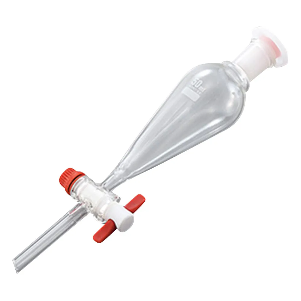 3-6456-01 Separatory Funnel with Resin Plug 50mL