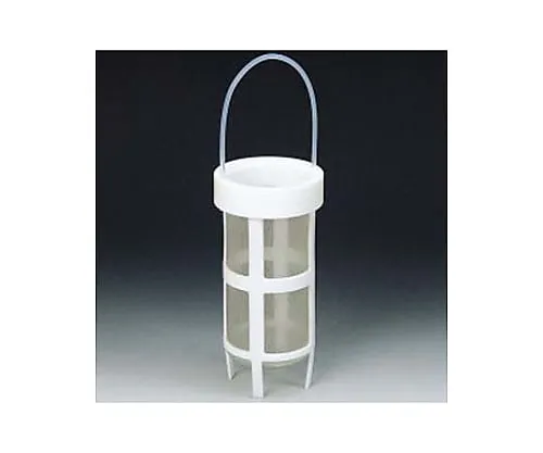 61-3536-81　［Discontinued］Fluorocarbon Resin Basket For Cleaning 75φ x 155H　NR1275-01