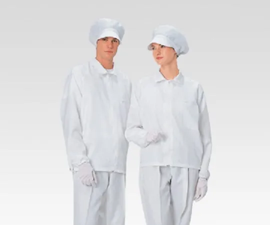 1-6362-07 Dust-Free Garment AS 240 C Unisex Coat WHITE 4 L